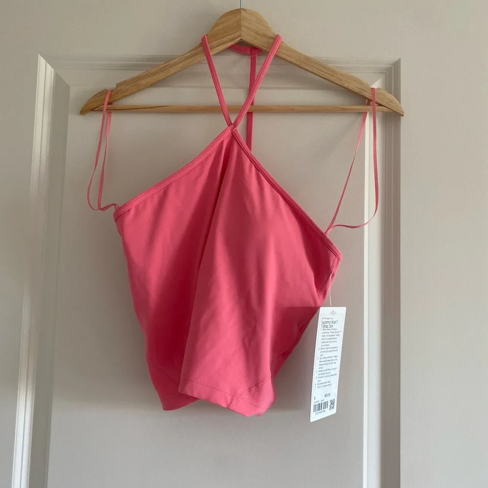 Lululemon Align T-Strap Tank Crop SAKP Pink Size 6 New
